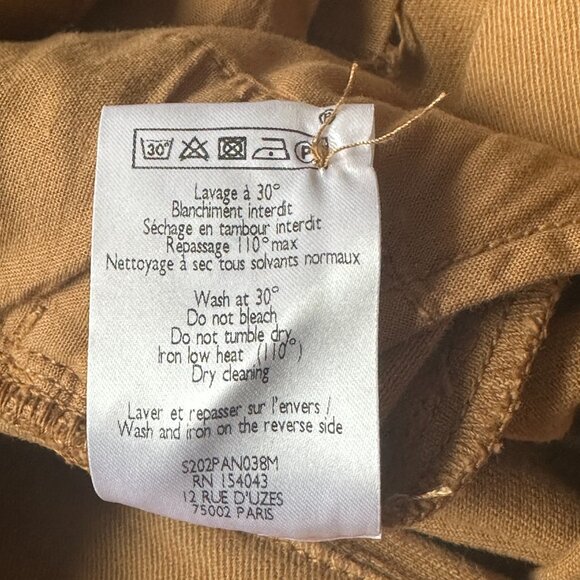 Sézane Austin trousers in caramel ~ size FR38, NWOT! - Picture 6 of 10